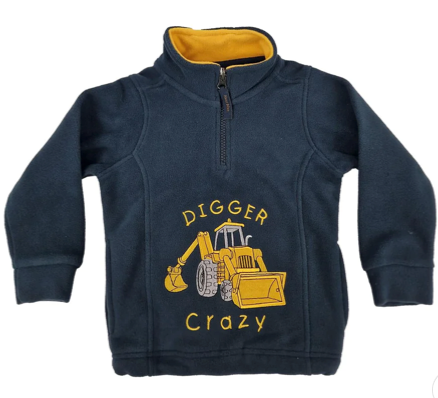 Digger Crazy Farming Fleece