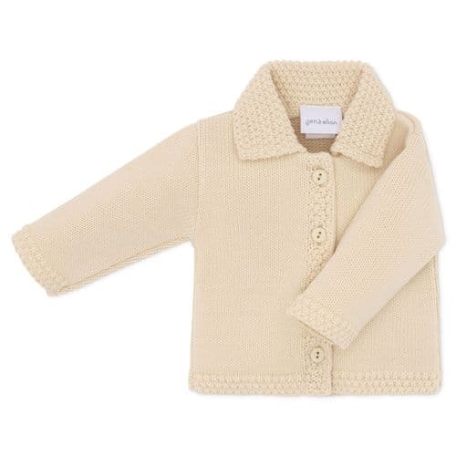 Knitted Cardigan - Button Up with Collar