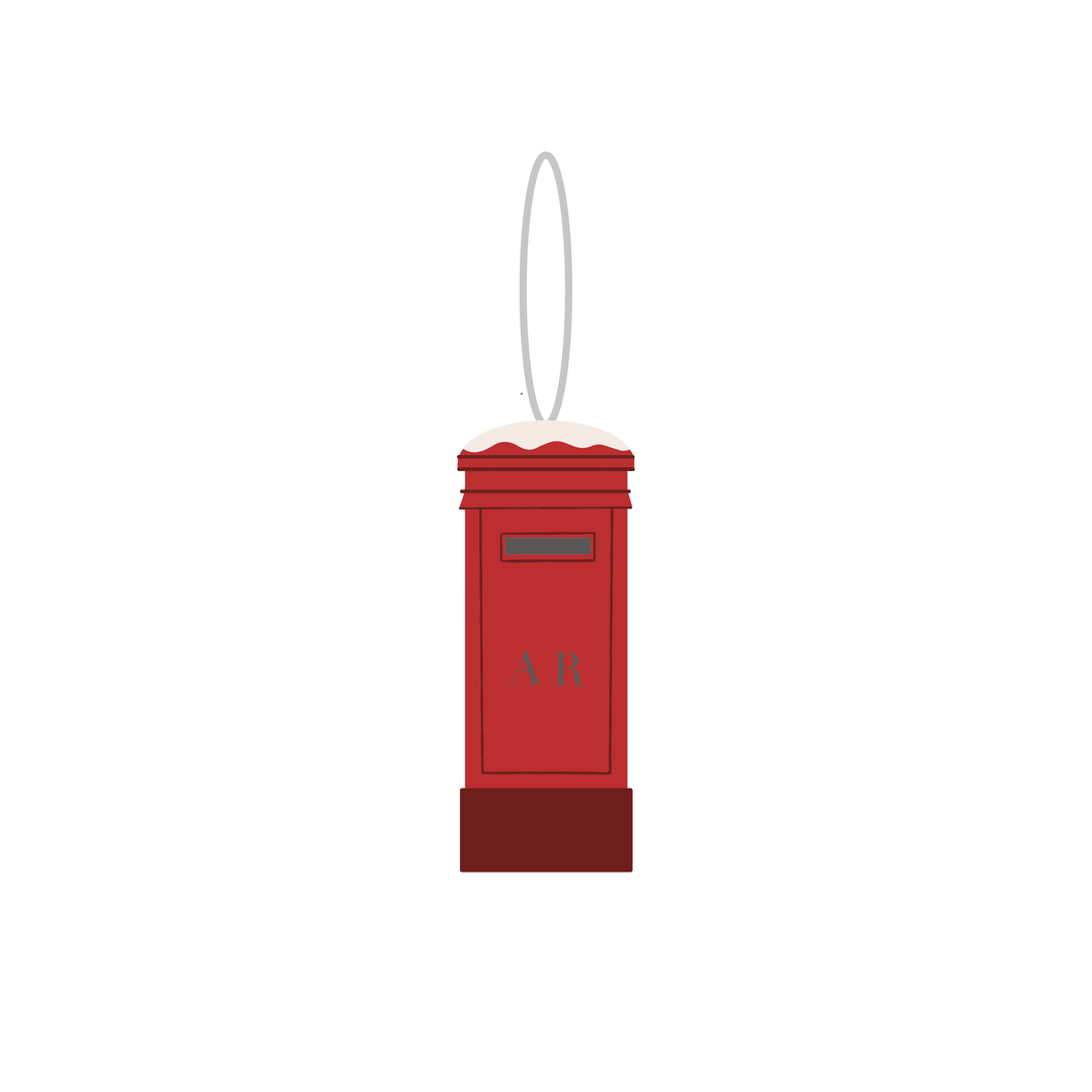 Christmas Tree Decoration Single - Postbox