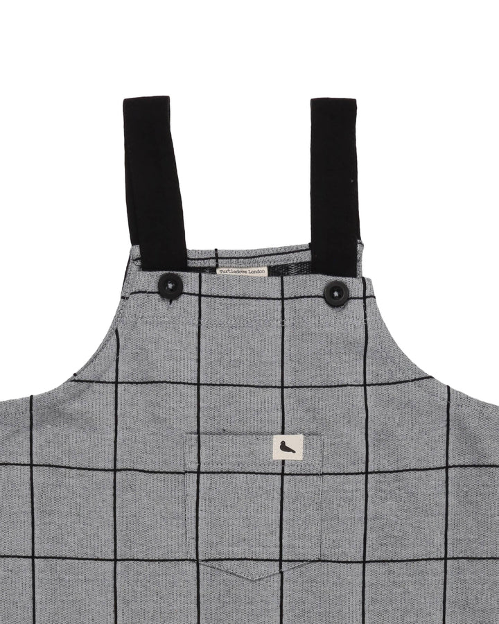 Window Pane Check Dungarees