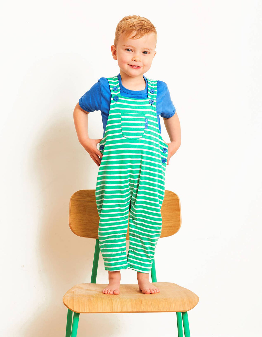 Organic Blue Basic T-Shirt