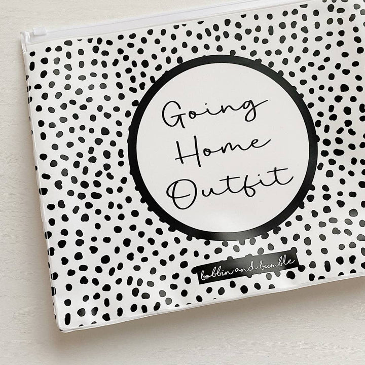 Unisex Zip Lock Hospital Organiser Bags - Spotty Print