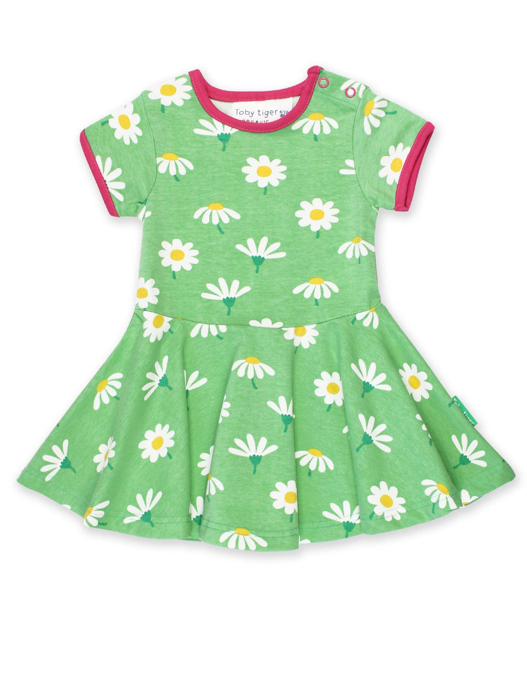 Organic Daisy Print Skater Dress