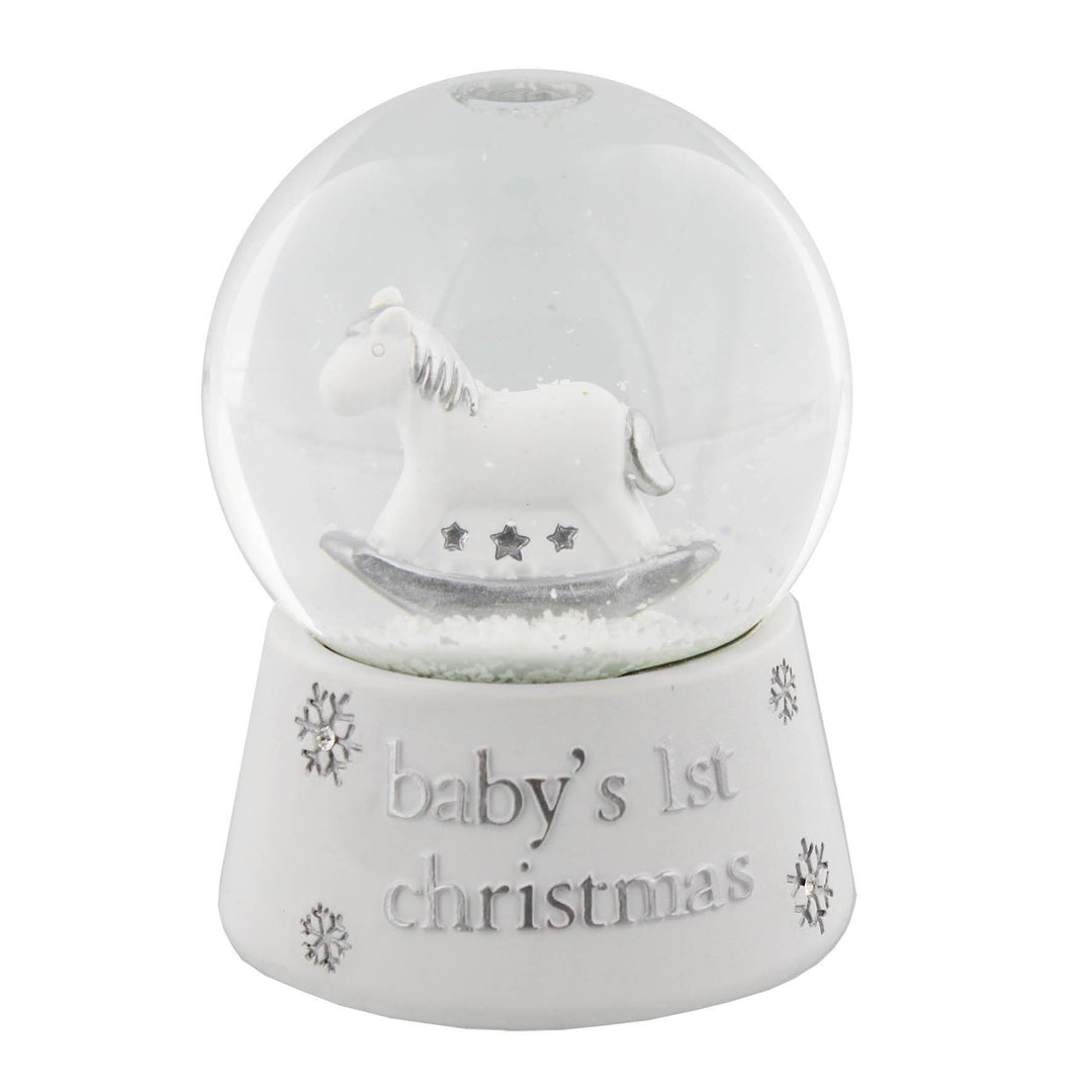 Resin Snowglobe Waterball Baby''s 1st Christmas