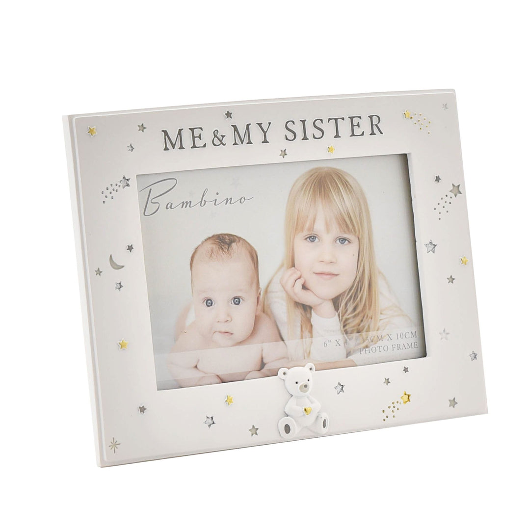 Resin Me & My Sister Photo Frame 6" x 4"