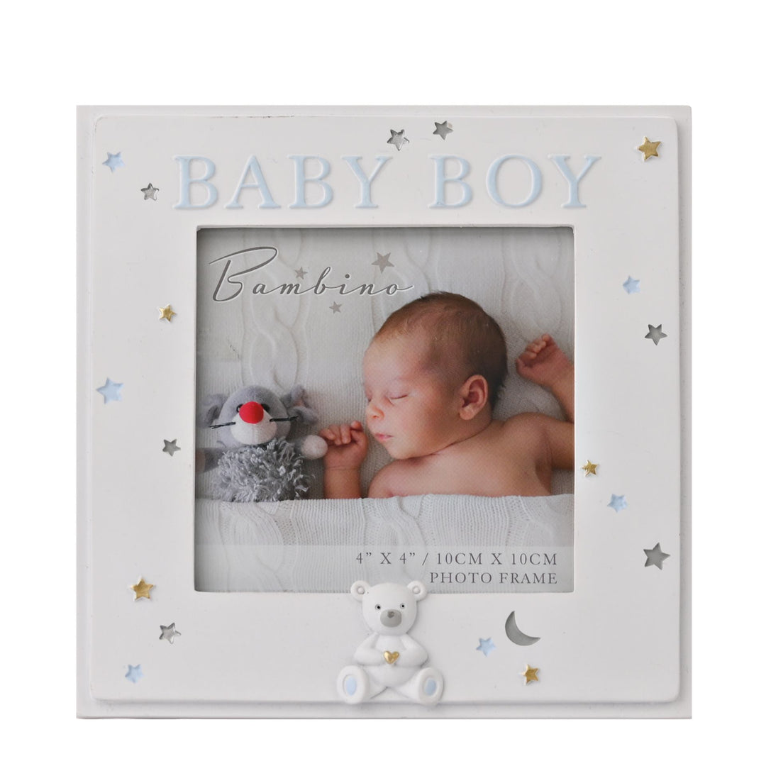 Resin Baby Boy Photo Frame 4" x 4" *(32/48)*