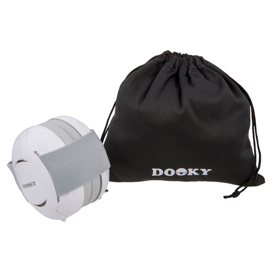 Dooky Baby Ear Protection - White -  0-3 Years