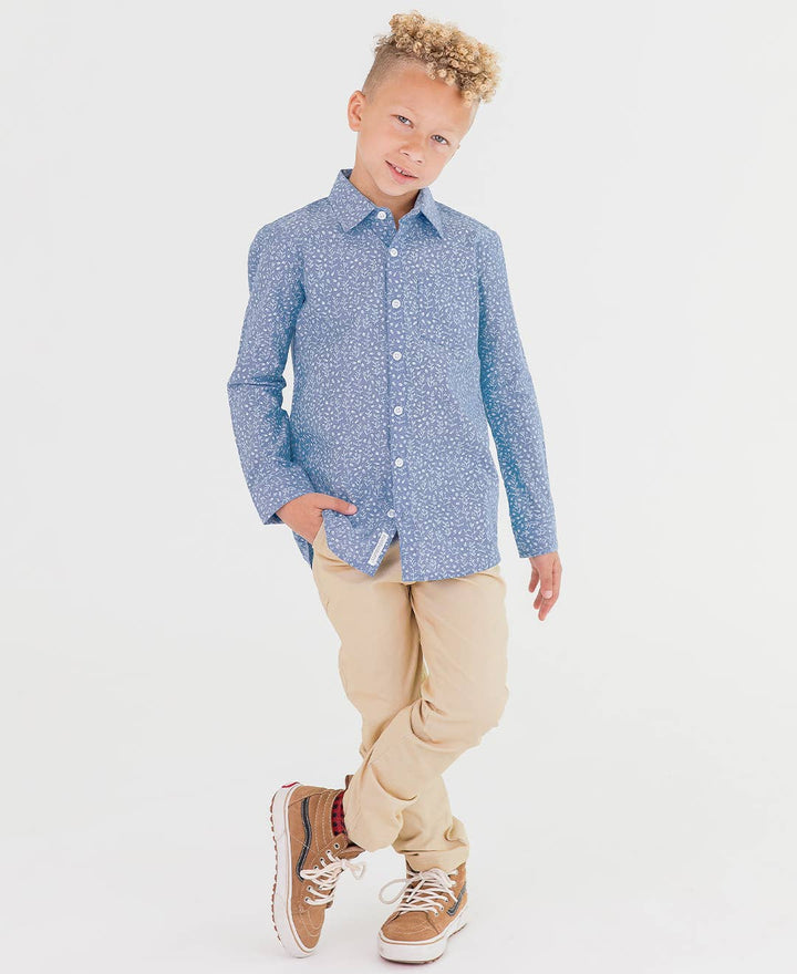 Boys Khaki Stretch Chino Pants