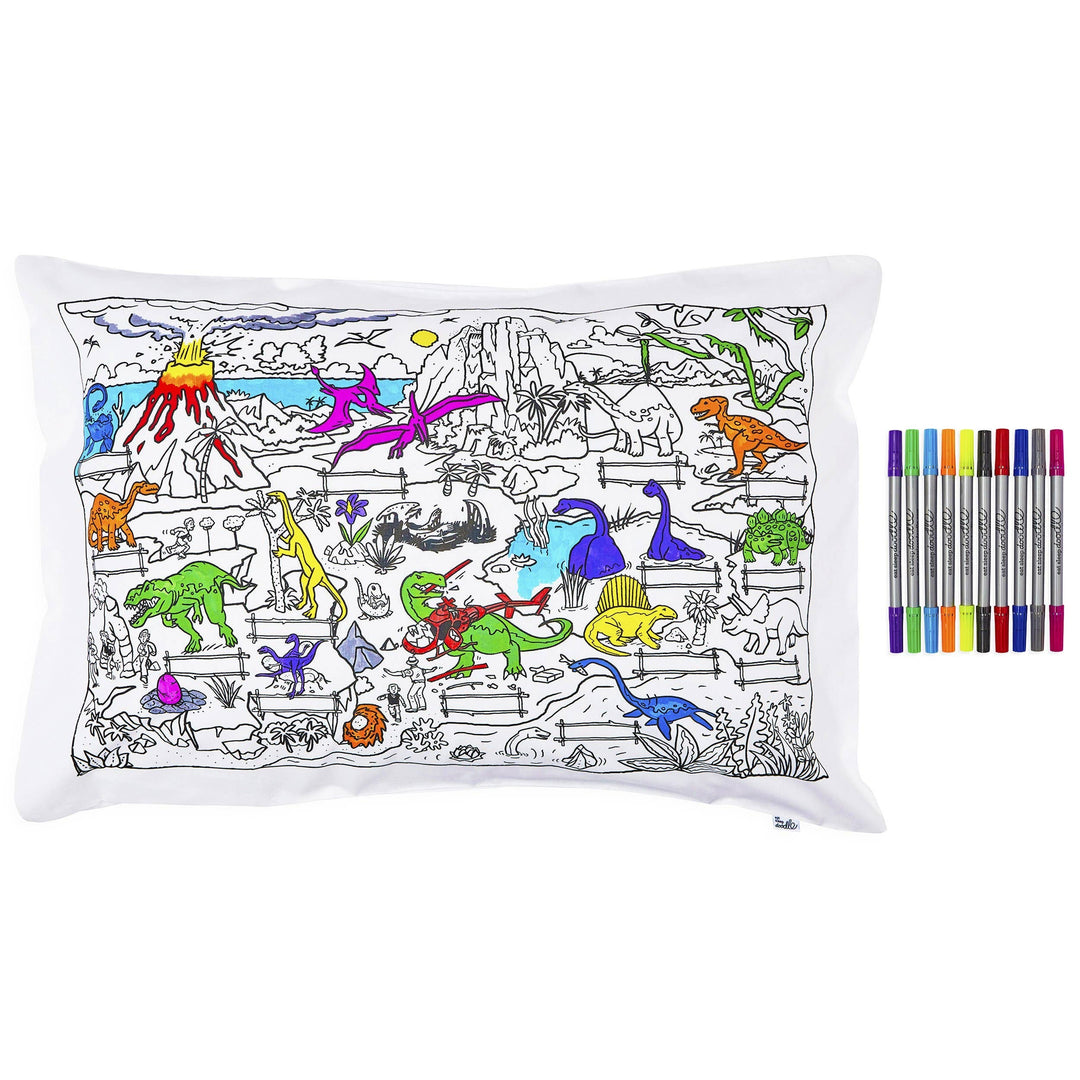 Dinosaur Pillowcase - DIY Colouring Kit