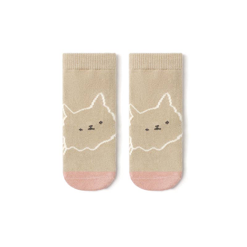 New Arrival Baby Floor Socks Cute Cartoon Boneless Non-slip: S(6-12M) / Yellow