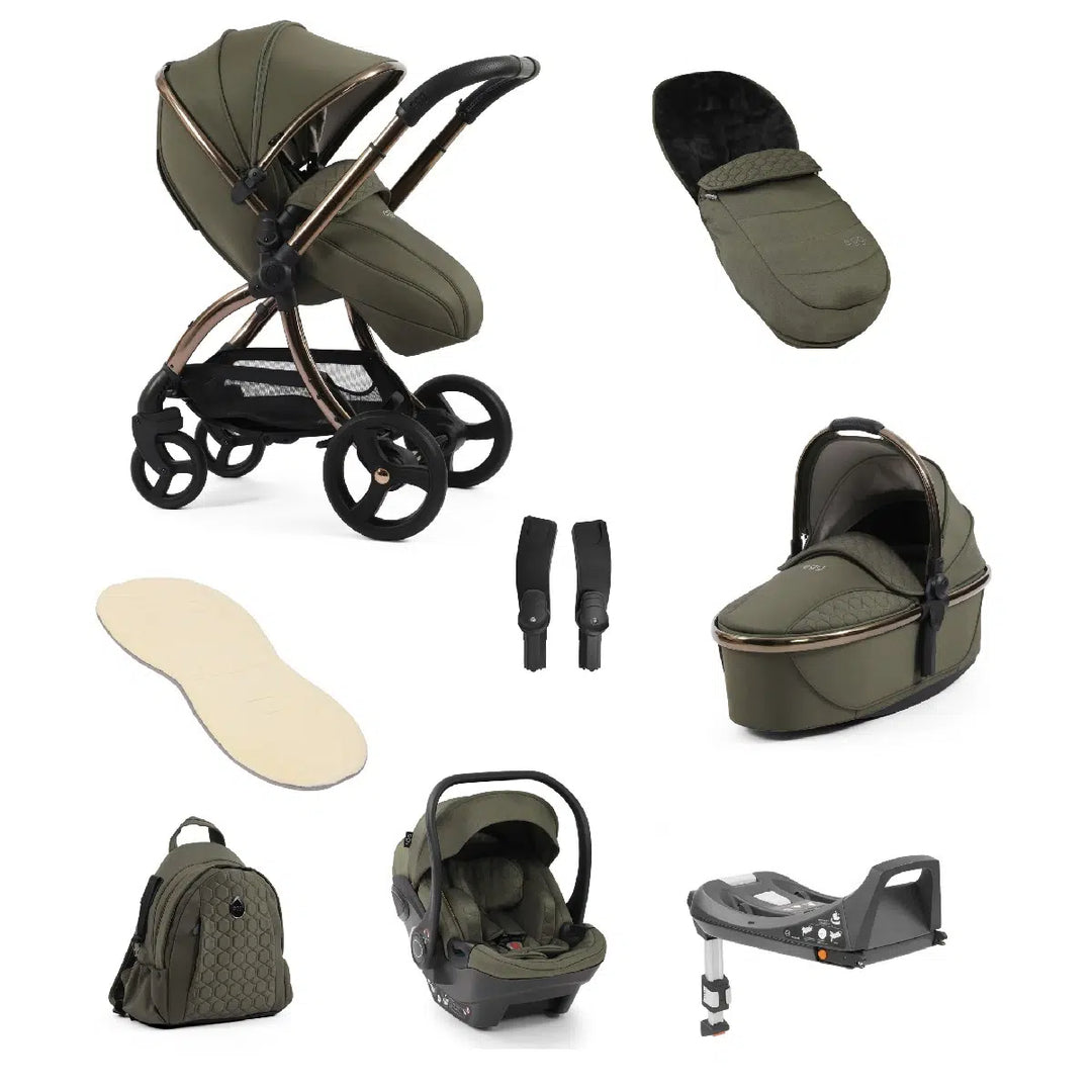 Egg3 Luxury Bundle - Collection Colours with Egg Shell Car Seats