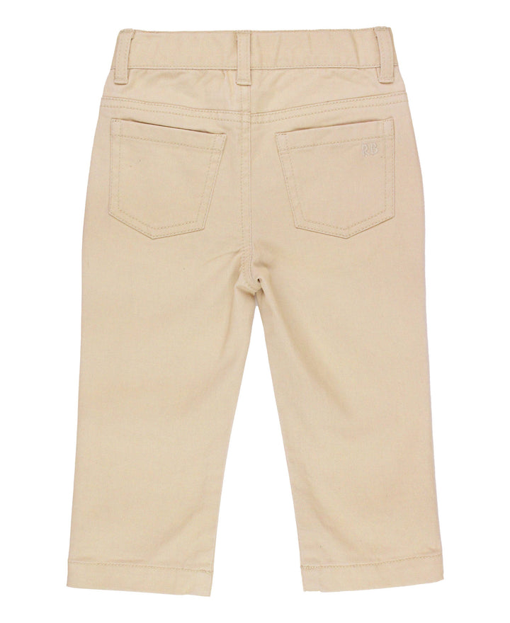 Boys Khaki Stretch Chino Pants