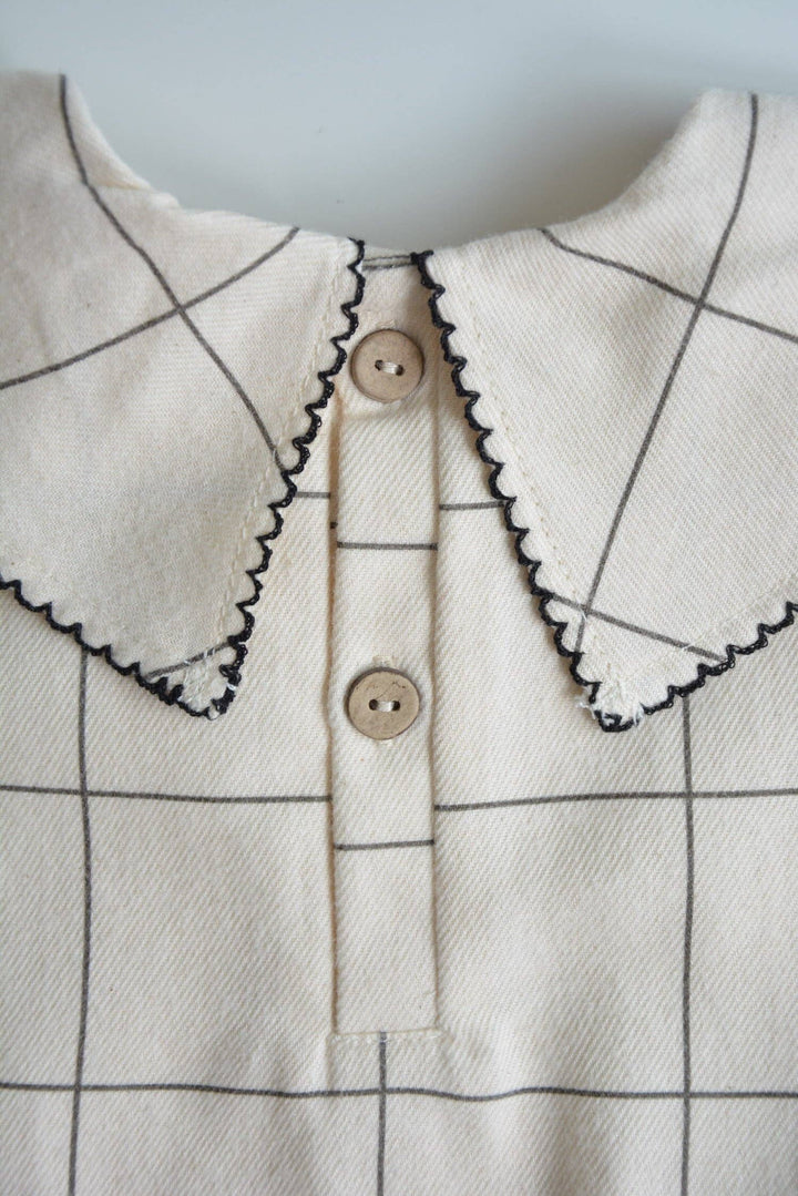 Baby / Girl Blouse Check Patterned 100% Cotton OEKO-TEX