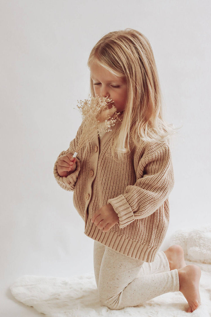 Chunky Knit Cardigan | Nougat