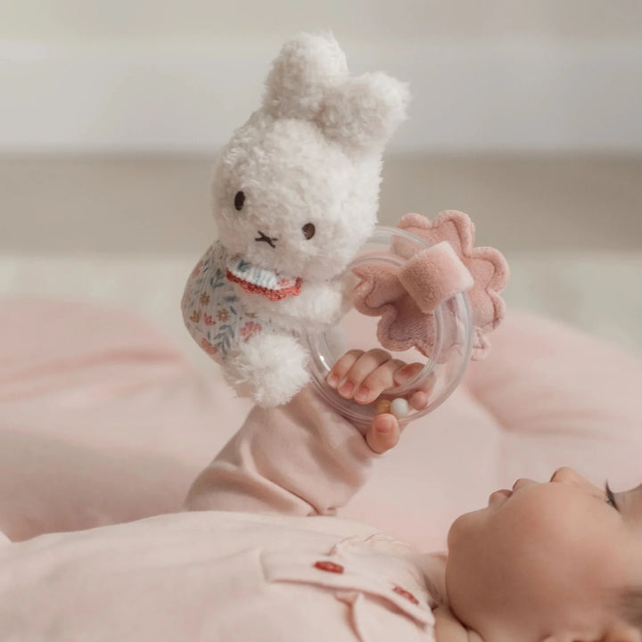 Miffy x Little Dutch Rattle ring - Lucky Blossom