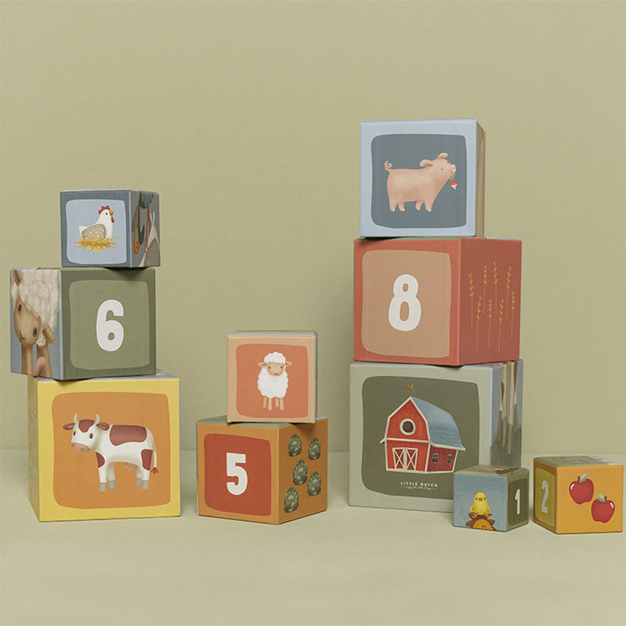 Building Blocks cardboard Little Farm FSC