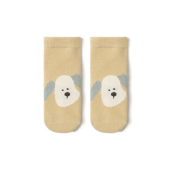 New Arrival Baby Floor Socks Cute Cartoon Boneless Non-slip: S(6-12M) / Yellow