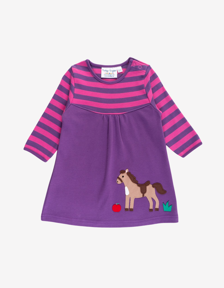 Organic Horse Applique Dress