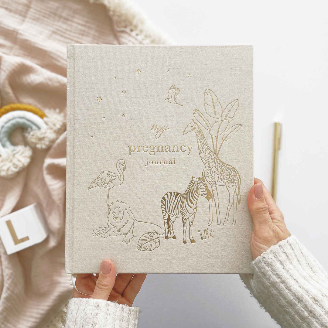 NEW - My Pregnancy Journal - Safari with Gilded Edges